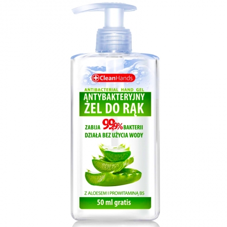 Żel Antybakteryjny do Rąk CleanHands Aloes + Witamina B5 300ml