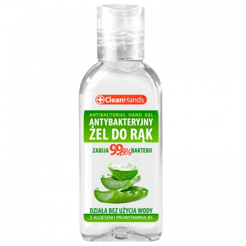 Żel Antybakteryjny do Rąk CleanHands Aloes + Witamina B5 50ml