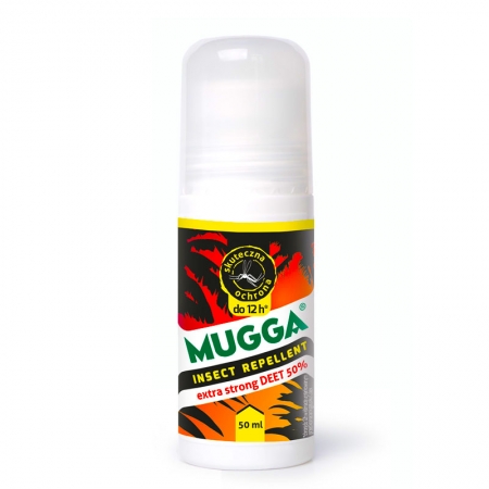 MUGGA Roll-On Strong 50% DEET na Komary Kleszcze