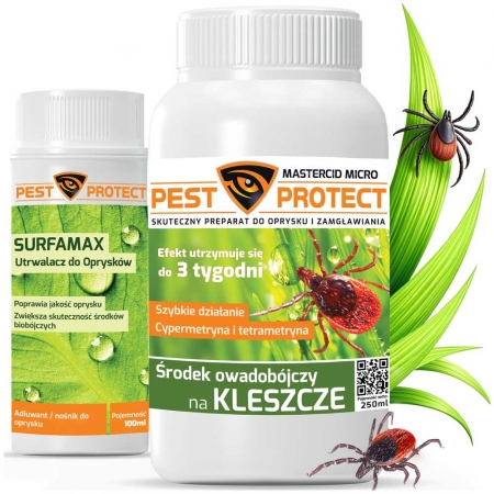 Oprysk na Kleszcze PEST PROTECT 250ml + Utrwalacz 100ml