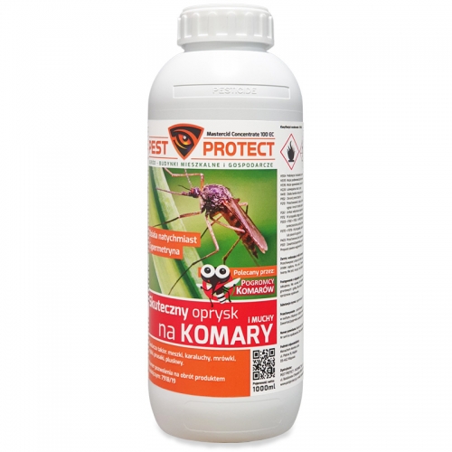 Skuteczny Oprysk na komary, kleszcze, muchy PEST PROTECT 1L